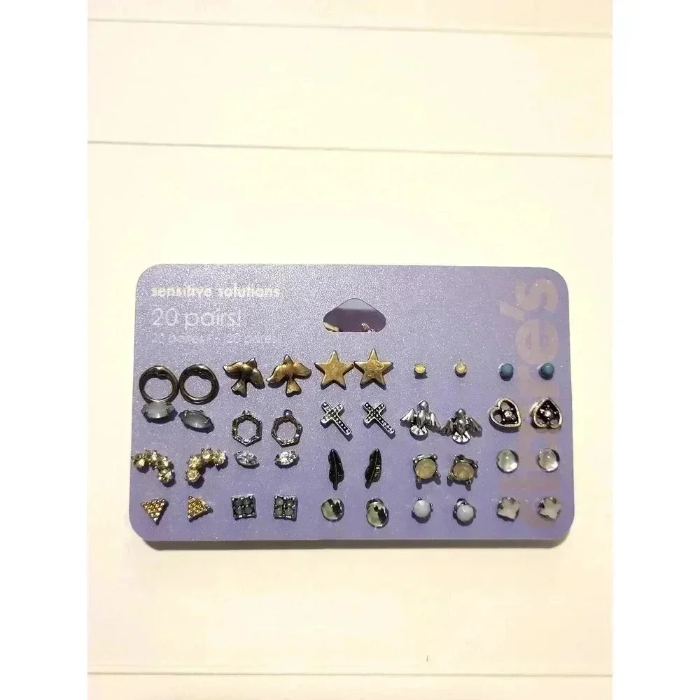 Claire's‎ Sensitive Solutions 20 Earrings New